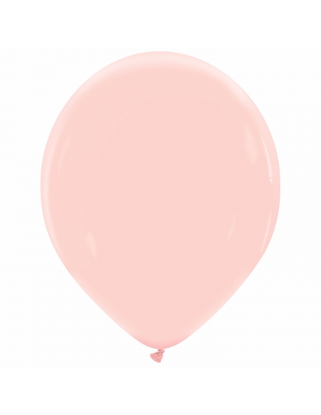 Globo Redondo Premium Pastel 36cm Rosa Flamenco - Bolsa 50 UDS