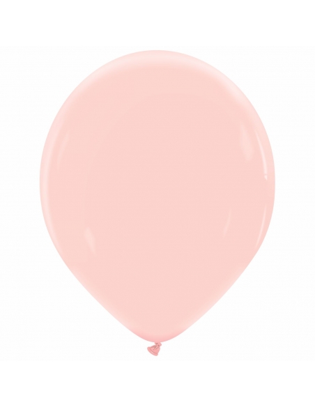 Globo Redondo Premium Pastel 36cm Rosa Flamenco - Bolsa 50 UDS