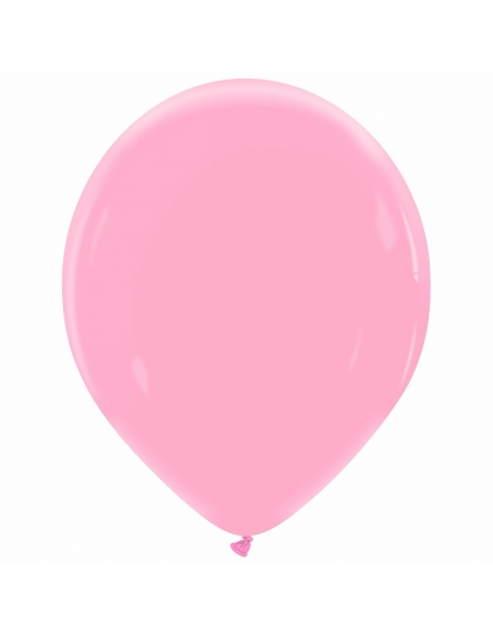 Globo Redondo Premium Pastel 36cm Rosa Chicle - Bolsa 50 UDS