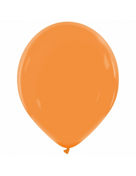 Globo Redondo Premium Pastel 36cm Naranja Calabaza - Bolsa 50 UDS