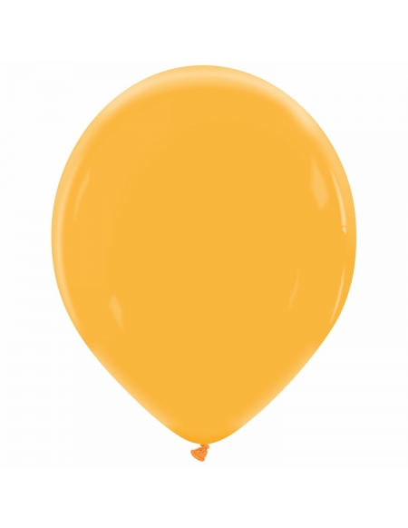 Globo Redondo Premium Pastel 36cm Naranja Mandarina - Bolsa 50 UDS