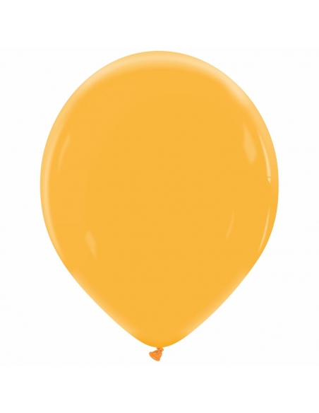 Globo Redondo Premium Pastel 36cm Naranja Mandarina - Bolsa 50 UDS