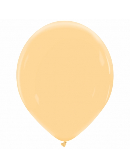 Globo Redondo Premium Pastel 36cm Naranja Albaricoque - Bolsa 50 UDS