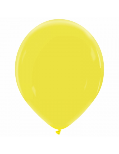 Globo Redondo Premium Pastel 36cm Amarillo Limon - Bolsa 50 UDS