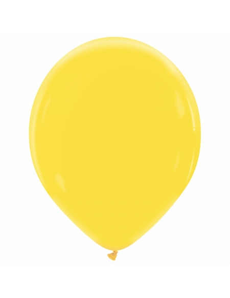 Globo Redondo Premium Pastel 36cm Amarillo Mango - Bolsa 50 UDS