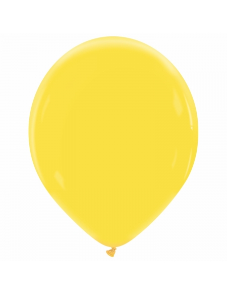 Globo Redondo Premium Pastel 36cm Amarillo Mango - Bolsa 50 UDS