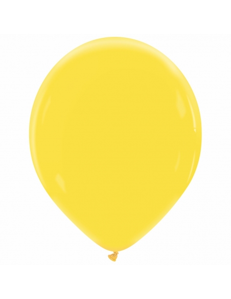 Globo Redondo Premium Pastel 36cm Amarillo Mango - Bolsa 50 UDS