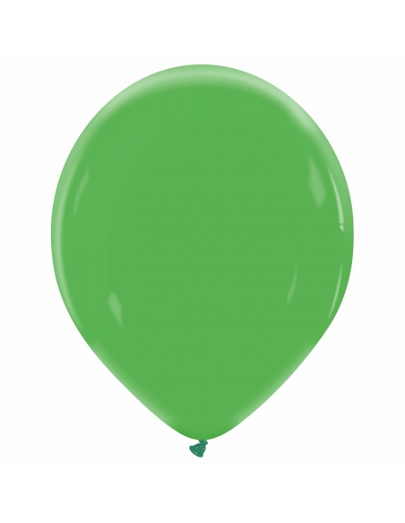 Globo Redondo Premium Pastel 36cm Verde Cocodrilo - Bolsa 50 UDS