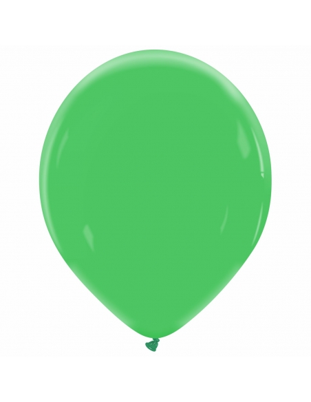 Globo Redondo Premium Pastel 36cm Verde Trebol - Bolsa 50 UDS