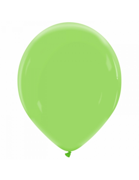 Globo Redondo Premium Pastel 36cm Verde Albahaca - Bolsa 50 UDS