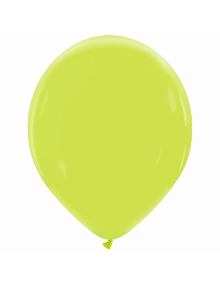 Globo Redondo Premium Pastel 36cm Verde Manzana - Bolsa 50 UDS