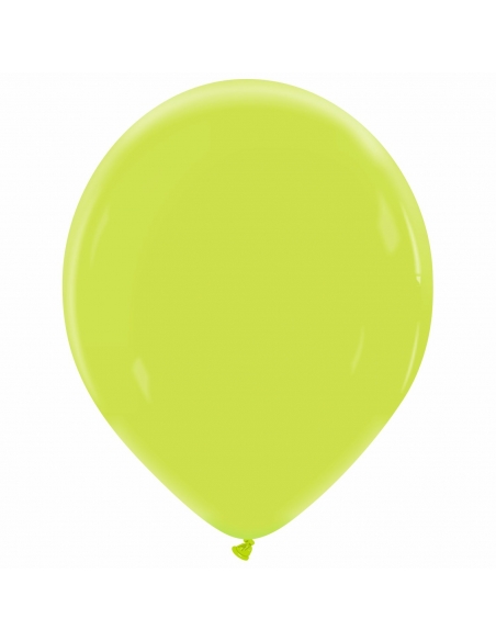 Globo Redondo Premium Pastel 36cm Verde Manzana - Bolsa 50 UDS