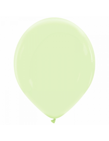 Globo Redondo Premium Pastel 36cm Verde Te - Bolsa 50 UDS