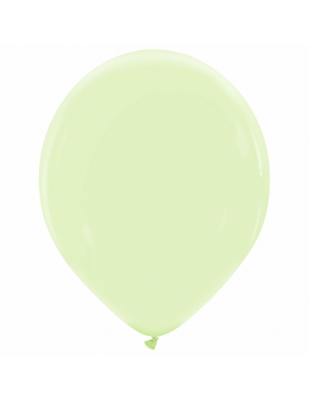 Globo Redondo Premium Pastel 36cm Verde Te - Bolsa 50 UDS