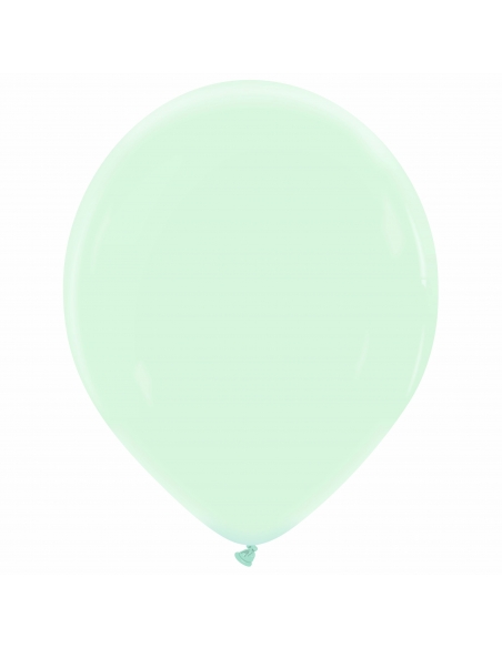 Globo Redondo Premium Pastel 36cm Verde Crema Menta - Bolsa 50 UDS