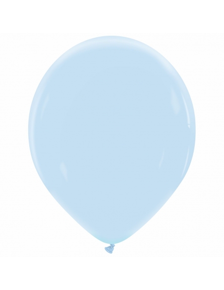Globo Redondo Premium Pastel 36cm Azul Maya - Bolsa 50 UDS
