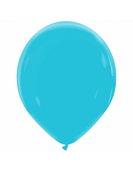 Globo Redondo Premium Pastel 36cm Azul Azur - Bolsa 50 UDS