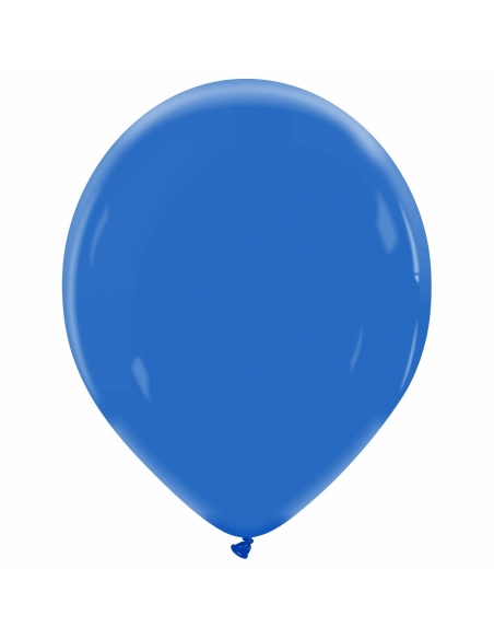 Globo Redondo Premium Pastel 36cm Azul Real - Bolsa 50 UDS