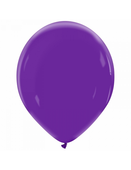 Globo Redondo Premium Pastel 36cm Morado Real - Bolsa 50 UDS