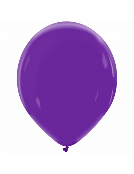 Globo Redondo Premium Pastel 36cm Morado Real - Bolsa 50 UDS