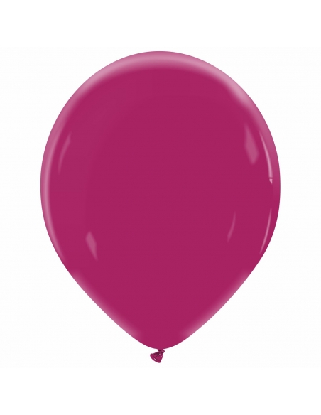 Globo Redondo Premium Pastel 36cm Granate Uva - Bolsa 50 UDS