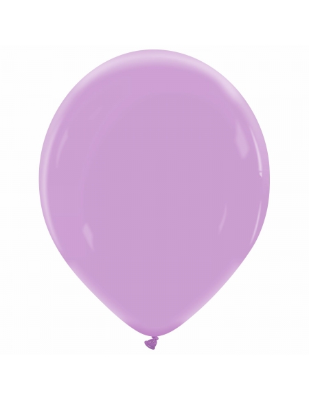 Globo Redondo Premium Pastel 36cm Lavanda Iris - Bolsa 50 UDS