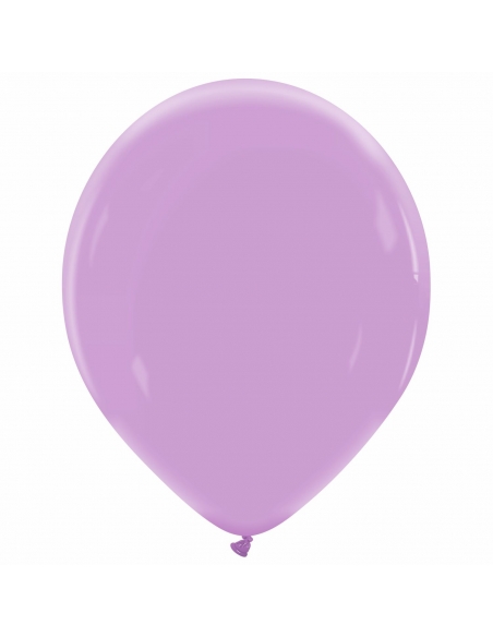 Globo Redondo Premium Pastel 36cm Lavanda Iris - Bolsa 50 UDS