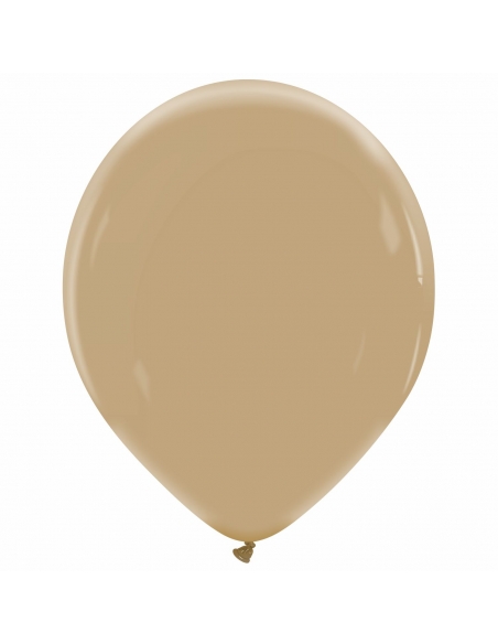 Globo Redondo Premium Pastel 36cm Marron Moca - Bolsa 50 UDS