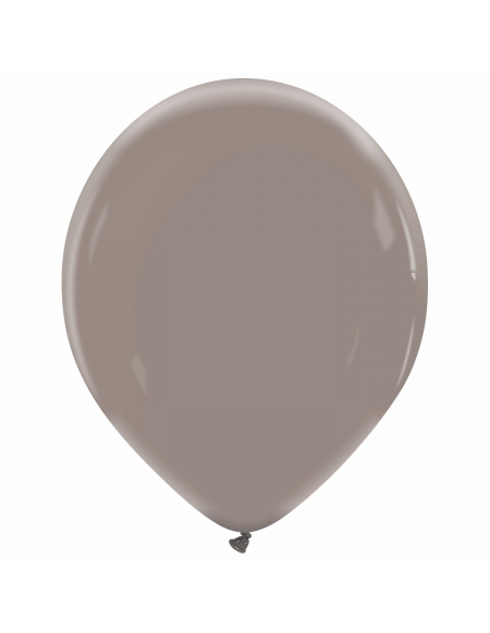 Globo Redondo Premium Pastel 36cm Gris Plomo - Bolsa 50 UDS