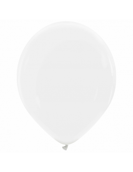 Globo Redondo Premium Pastel 36cm Blanco - Bolsa 50 UDS