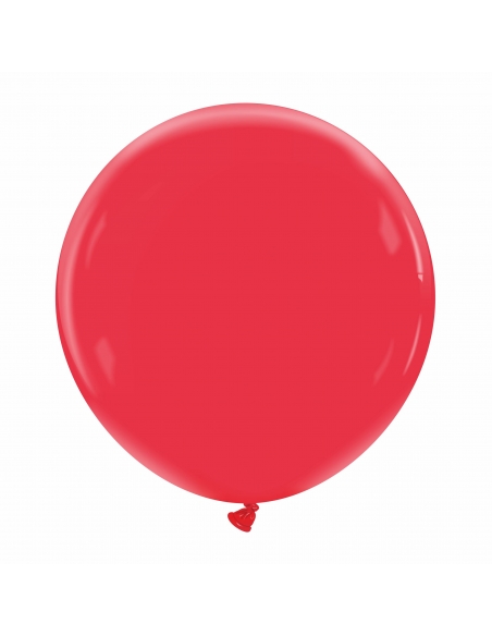 Globo Redondo Premium Pastel 60cm Rojo Cereza - Bolsa 1 UD