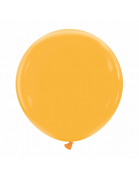 Globo Redondo Premium Pastel 60cm Naranja Mandarina - Bolsa 1 UD