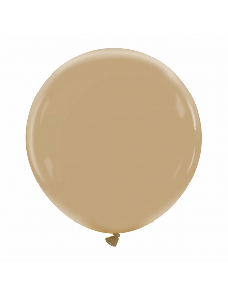 Globo Redondo Premium Pastel 60cm Marron Moca - Bolsa 1 UD