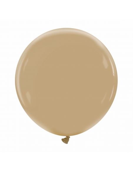 Globo Redondo Premium Pastel 60cm Marron Moca - Bolsa 1 UD