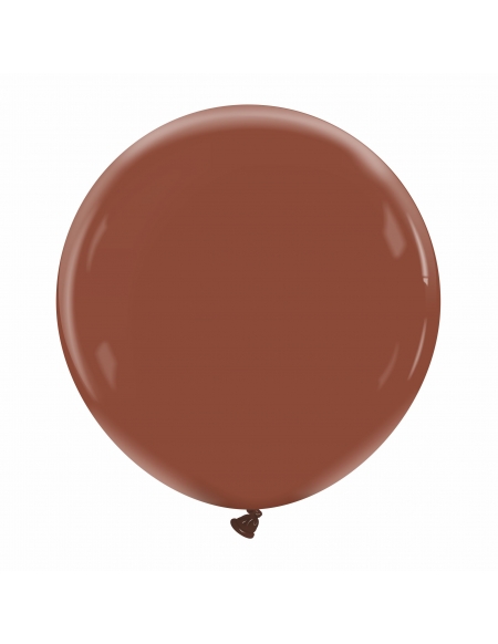 Globo Redondo Premium Pastel 60cm Marron Chocolate - Bolsa 1 UD