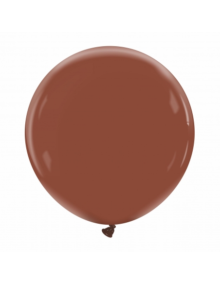 Globo Redondo Premium Pastel 60cm Marron Chocolate - Bolsa 1 UD