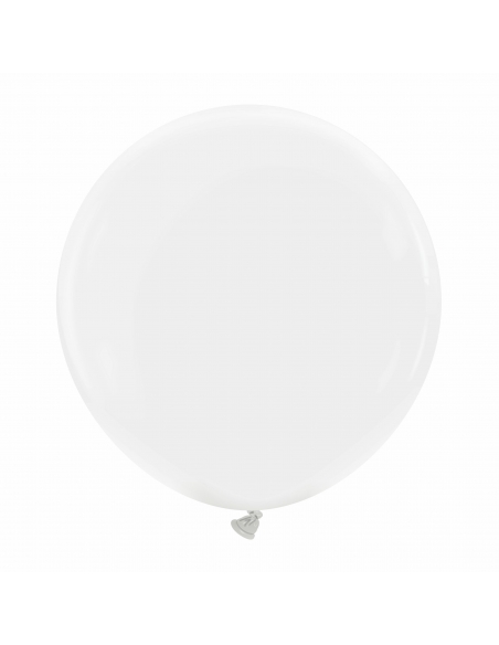 Globo Redondo Premium Pastel 60cm Blanco - Bolsa 1 UD