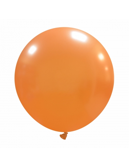 Globo Redondo Premium Metalizado 60cm Naranja - Bolsa 1 UD