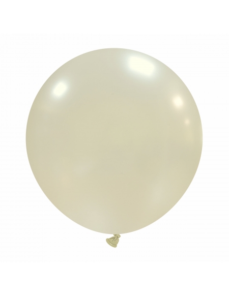 Globo Redondo Premium Metalizado 60cm Perla - Bolsa 1 UD