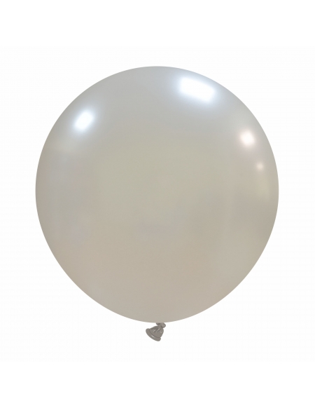 Globo Redondo Premium Metalizado 60cm Plata - Bolsa 1 UD