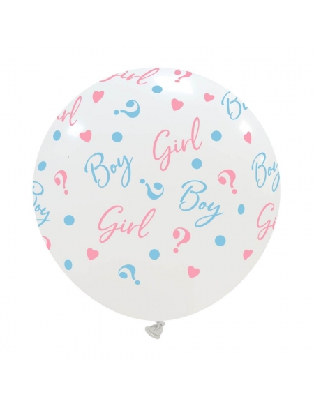 Globo Boy or Girl Redondo 60cm Blanco