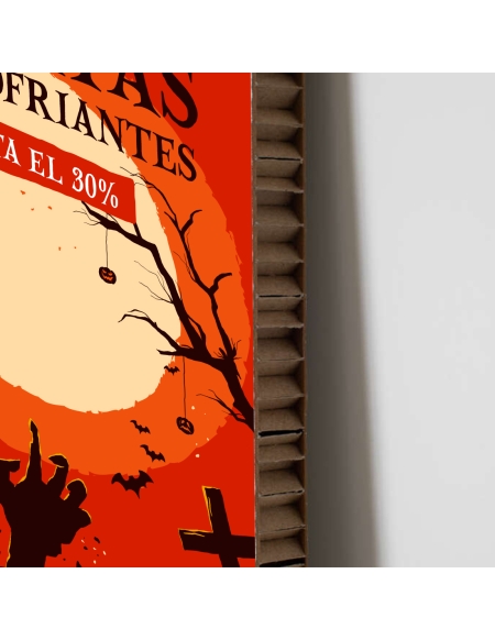 Impresion en Carton Nido de Abeja para Halloween