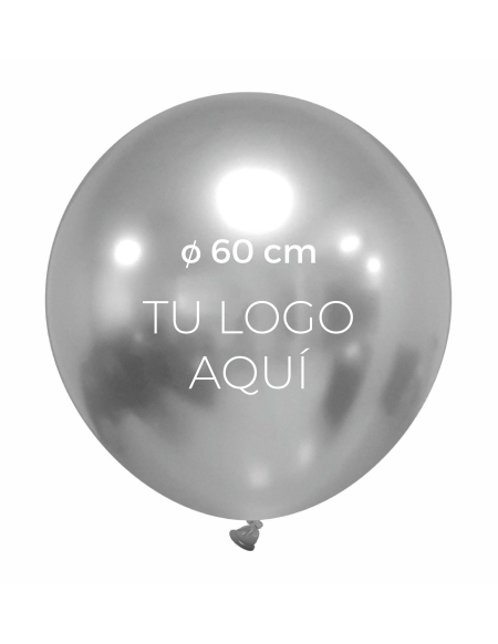 Globo Personalizado Redondo Titanium 60cm