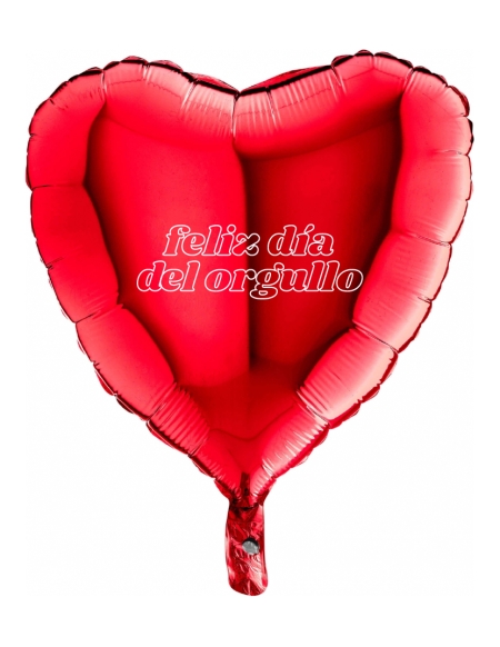Feliz Día del Orgullo Corazón 45 cm Rojo