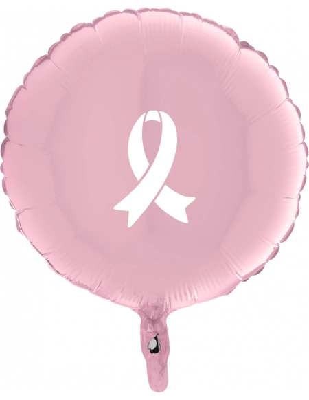 Globo Lazo Cáncer de Mama 45 cm Rosa Baby