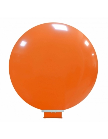 Globos Latex Redondos Gigantes 180cm Pastel Naranja Cuello Largo