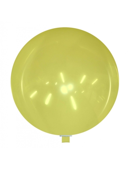 Globos Latex Redondos Gigantes 250cm Cristal Amarillo
