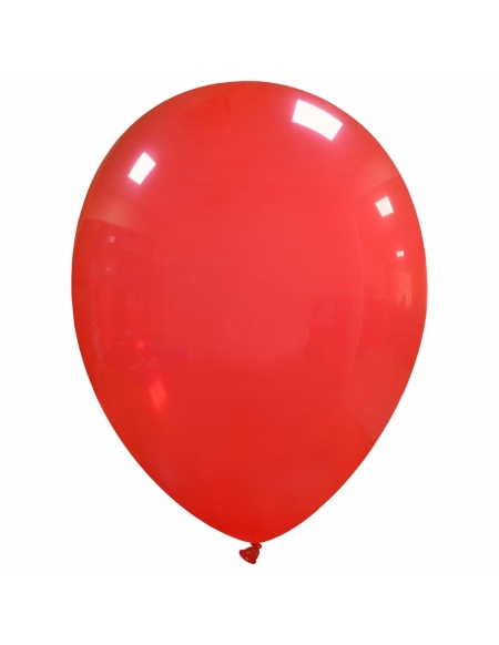 Globos Latex Redondos 25cm Cristal Rojo Oscuro CL42