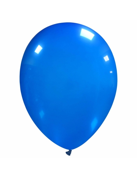 Globos Latex Redondos 25cm Cristal Azul CL19