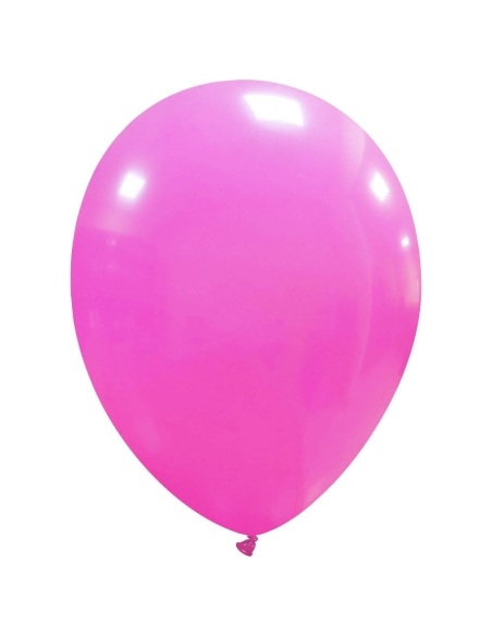 Globos Latex Redondos 25cm Cristal Fucsia